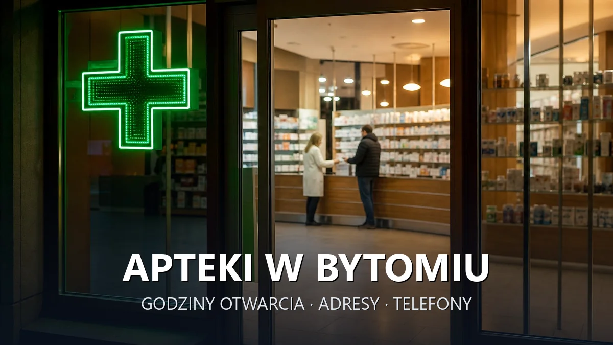 Apteki w Bytomiu - godziny otwarcia i dyżury