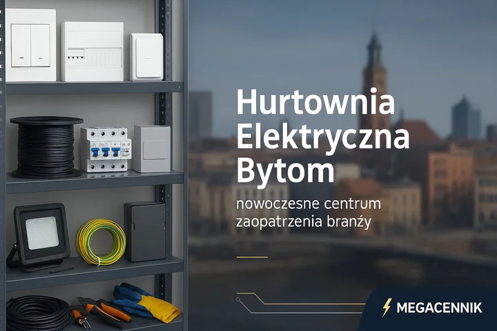 Baner hurtowni elektrycznej w Bytomiu