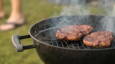 Jedna chwila przy grillu w Bytomiu może doprowadzić do pożaru