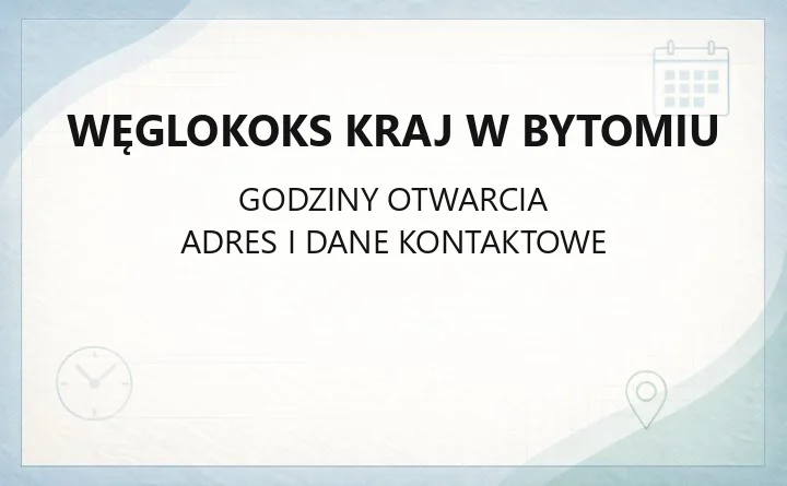 Węglokoks Kraj w Bytomiu - kontakt, sprzedaż, partnerzy