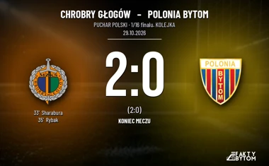 [PIŁKA NOŻNA] Chrobry Głogów – Polonia Bytom 2:0. Dwie minuty przesądziły o odpadnięciu z Pucharu Polski
