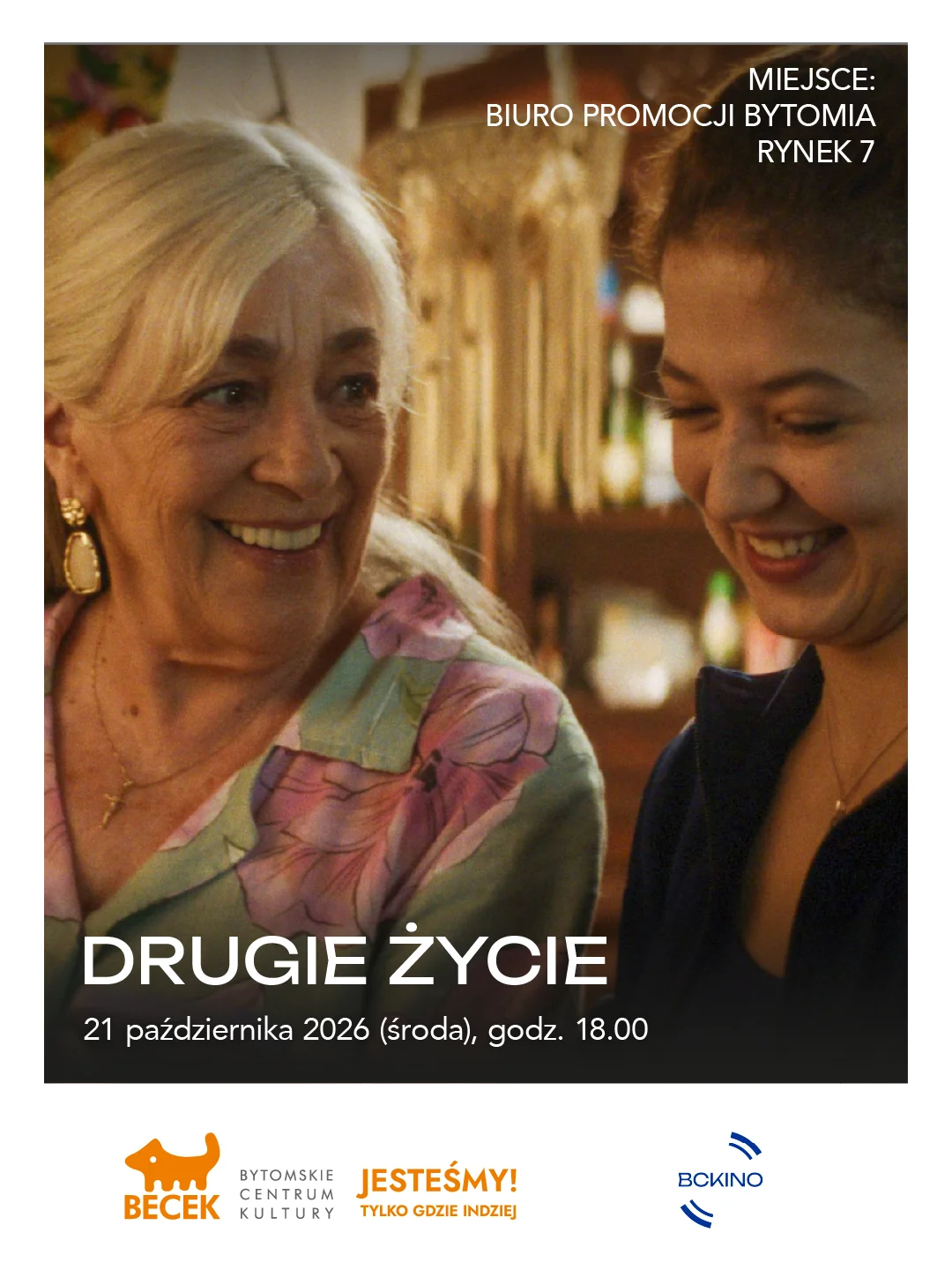 Grafika promocyjna wydarzenia BCKino: Drugie życie