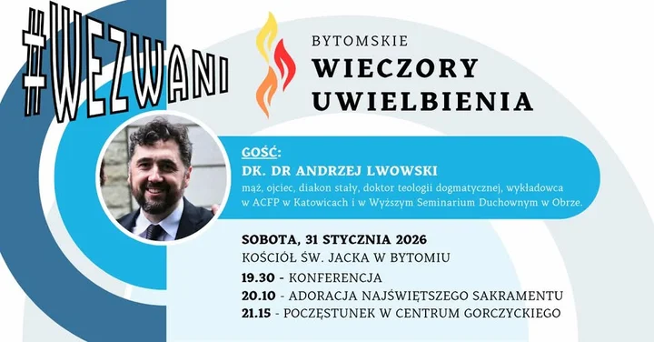 Grafika promocyjna wydarzenia Bytomski Wieczór Uwielbienia — 31 stycznia 2026