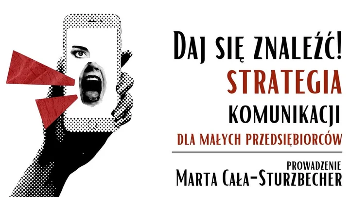 Grafika promocyjna wydarzenia Daj się znaleźć! Strategia komunikacji dla małych przedsiębiorców – warsztat dla rękodzielników