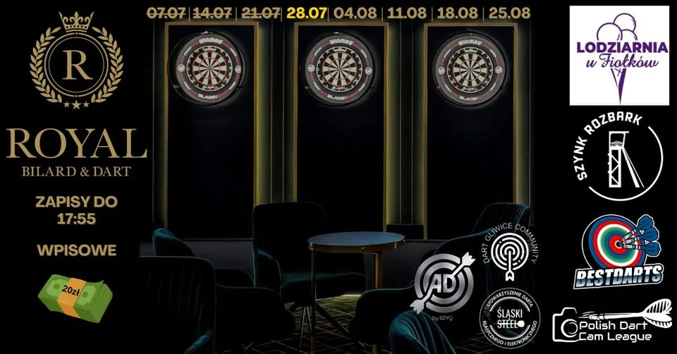 Grafika promocyjna wydarzenia Dart Royal Cup 2026 – turniej rankingowy