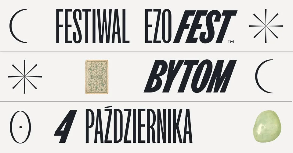 Grafika promocyjna wydarzenia EzoFest: ezoteryka w Bytomiu