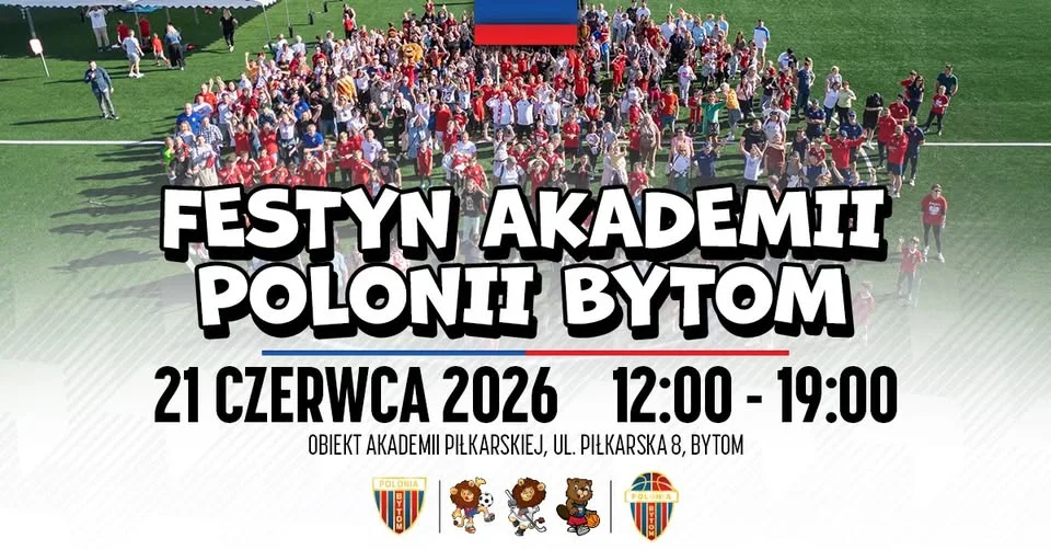 Grafika promocyjna wydarzenia Festyn Akademii Polonii Bytom 2026 – sport, zabawa i rodzinna atmosfera