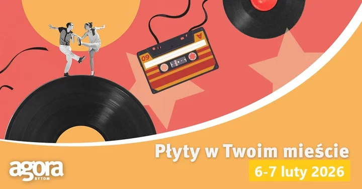 Grafika promocyjna wydarzenia Giełda Winyli i CD — G.H. Agora Bytom, 6–7 lutego 2026