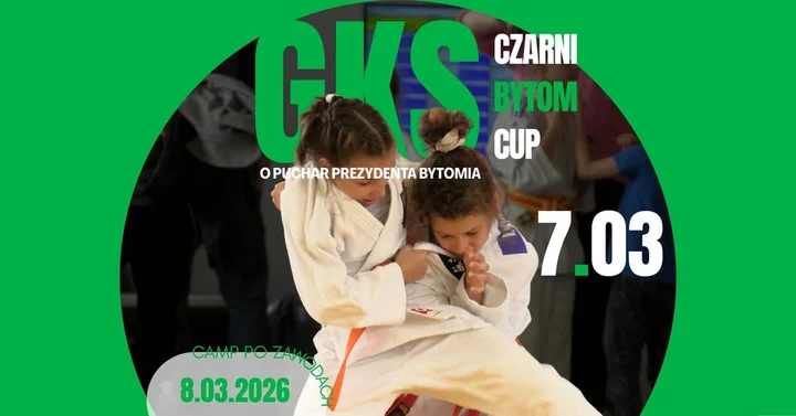 Grafika promocyjna wydarzenia GKS Czarni Bytom Cup II o Puchar Prezydenta Miasta Bytomia