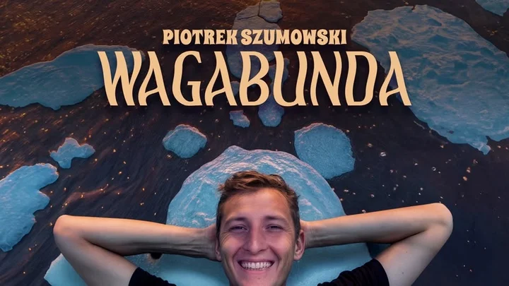 Obrazek przedstawia grafikę promocyjną wydarzenia Piotrek Szumowski w Bytomiu — solowy program Wagabunda