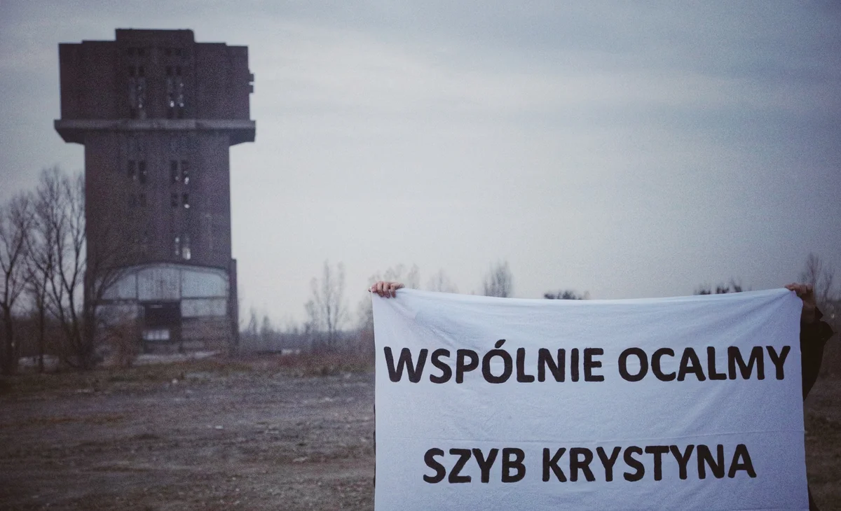 Grafika promocyjna wydarzenia Inicjatywa ochrony i rewitalizacji szybu Krystyna w Bytomiu