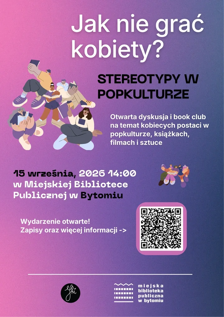 Grafika promocyjna wydarzenia Jak nie grać kobiety? Stereotypy w popkulturze