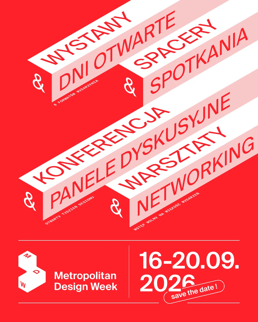 Grafika promocyjna wydarzenia Metropolitan Design Week BYTOM