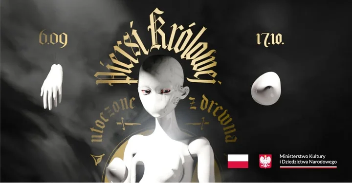 Obrazek przedstawia grafikę promocyjną wydarzenia Wystawa „Piersi królowej utoczone z drewna” — interpretacje legendy św. Agaty
