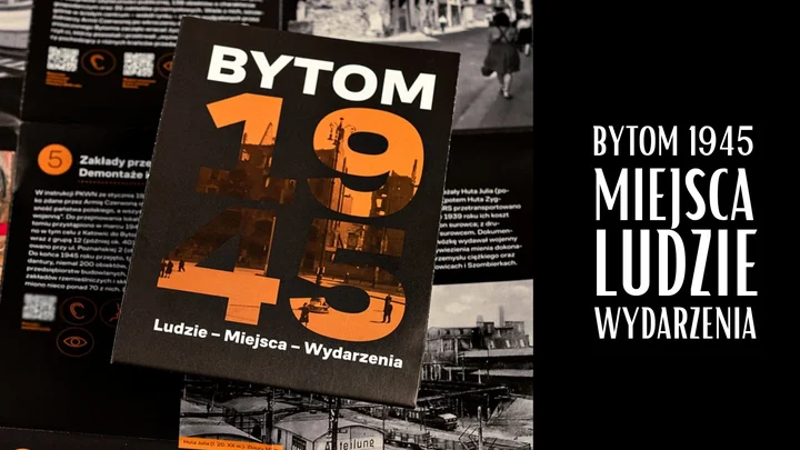 Obrazek przedstawia grafikę promocyjną wydarzenia Spotkanie promocyjne mapownika Bytom 1945 z autorami