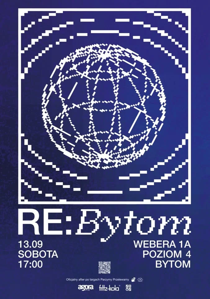 Obrazek przedstawia grafikę promocyjną wydarzenia Afterparty techno w Bytomiu po targach „Parzymy Przelewamy”