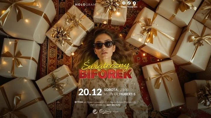Grafika promocyjna wydarzenia Świąteczny Biforek w HOLO Bytom — 20 grudnia