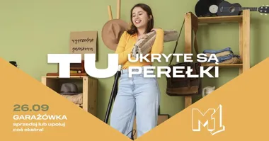 Grafika promocyjna wydarzenia Garażówka w M1 Bytom: unikatowe okazje