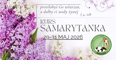 Grafika promocyjna wydarzenia Kurs Samarytanka — rekolekcje dla kobiet spotykających Jezusa