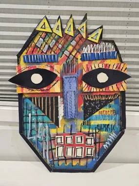 Grafika promocyjna wydarzenia Warsztaty tworzenia masek teatralnych — kartonowe maski i upcykling z Kamilem Jaczyńskim