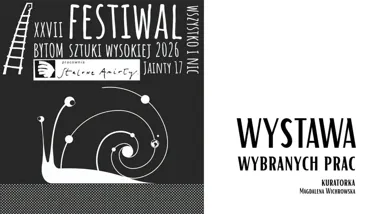 Grafika promocyjna wydarzenia WSZYSTKO I NIC. Wystawa pofestiwalowa w Bytomiu