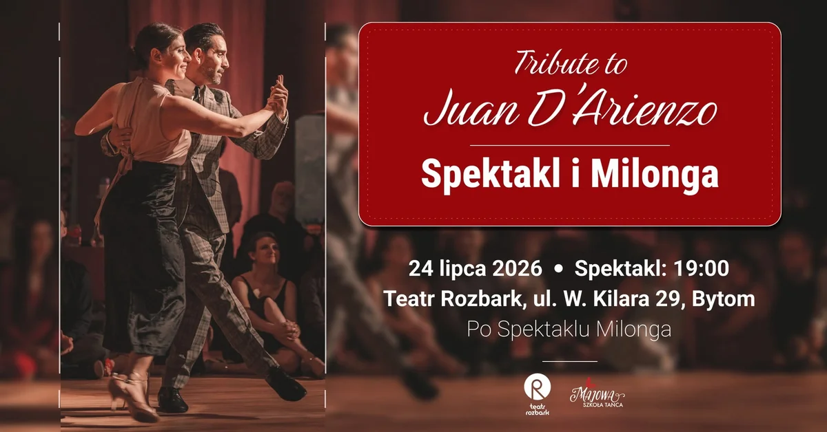 Grafika promocyjna wydarzenia Tribute to Juan DArienzo – tango w Bytomiu