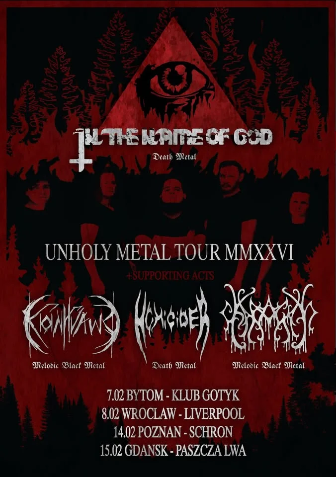 Grafika promocyjna wydarzenia UNHOLY METAL TOUR 2026 — Bytom (Klub Gotyk), 7 lutego