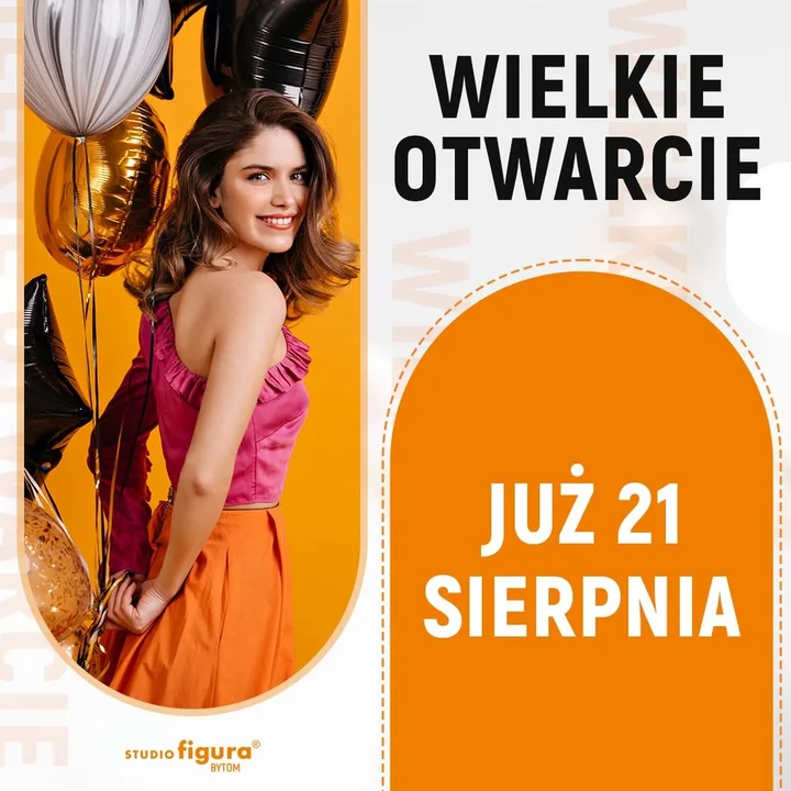 Obrazek przedstawia grafikę promocyjną wydarzenia Otwarcie nowego studia modelowania sylwetki w Bytomiu