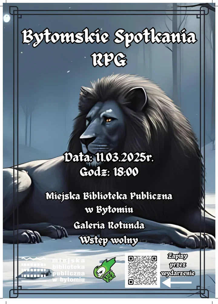 Bytomskie Spotkania RPG - zagraj bez gadżetów w Rotundzie Biblioteki