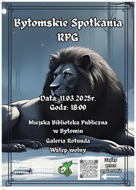 Bytomskie Spotkania RPG - zagraj bez gadżetów w Rotundzie Biblioteki