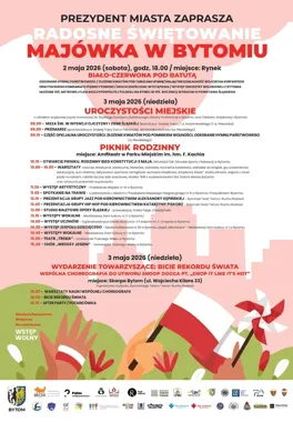 Bytom na majówkę wyciąga książki, flagi i rodzinny piknik