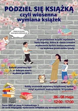 Książki w ruchu. Bytom znów urządza wymianę dla czytelników