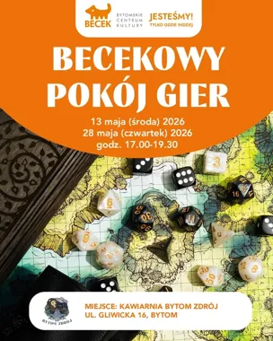 Planszówki, kawa i luz - Becekowy Pokój Gier wraca do Bytomia