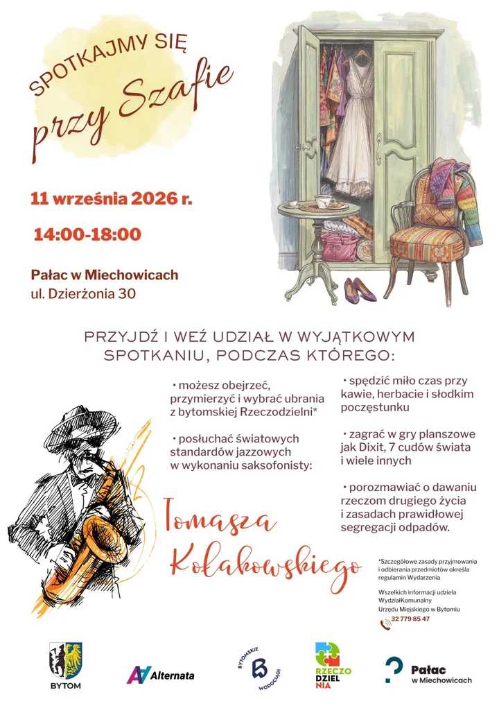 Ubrania z drugiego obiegu, jazz i planszówki w Miechowicach