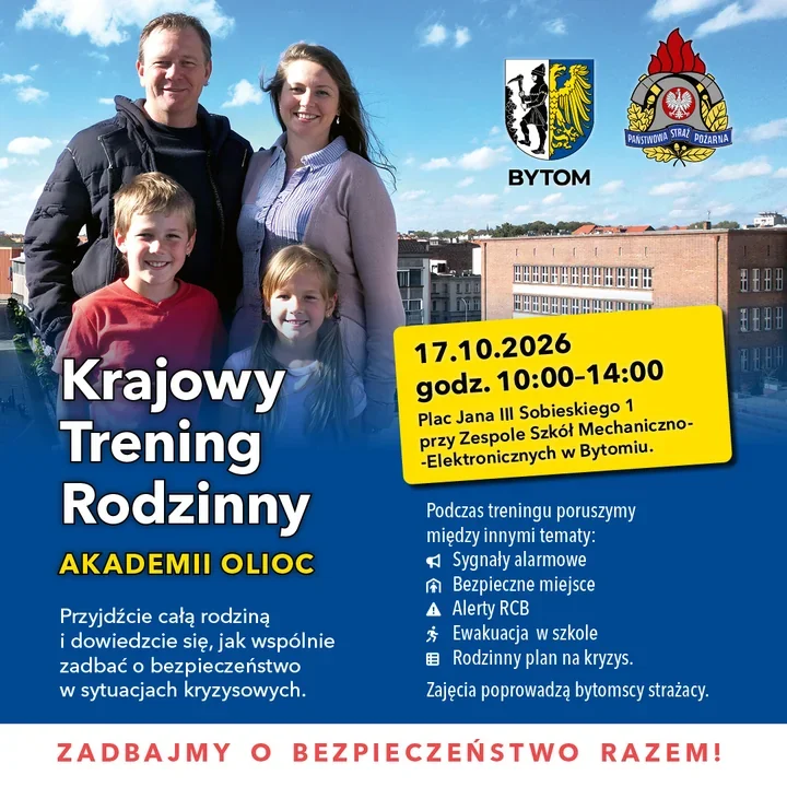 Strażacy pokażą rodzinom, jak reagować w kryzysie. Trening w Bytomiu