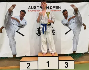 Bytomski karateka obronił tytuł w Austrii. Weekend zakończył złotem