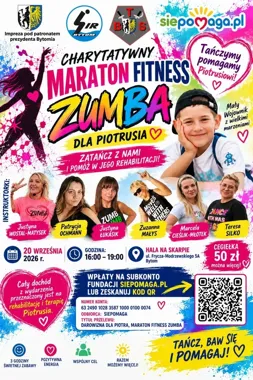 Prawie trzy godziny zumby dla 8-letniego Piotrusia. Cały dochód na leczenie