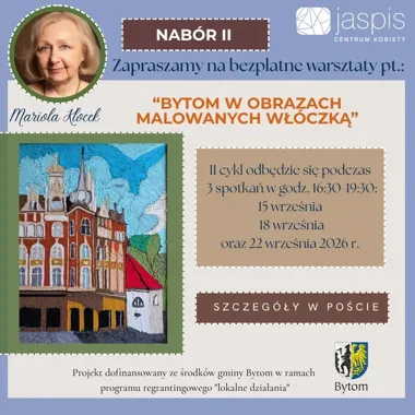 Tylko osiem miejsc na warsztaty. Powstaną obrazy Bytomia z włóczki