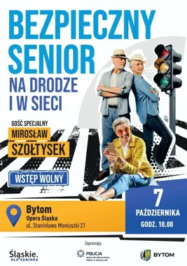 Bezpieczny senior na drodze i w sieci. W Bytomiu będzie też koncert
