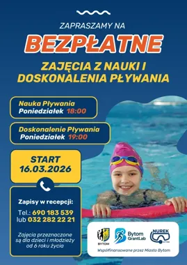 W Rozbarku ruszyły darmowe lekcje pływania dla dzieci i młodzieży