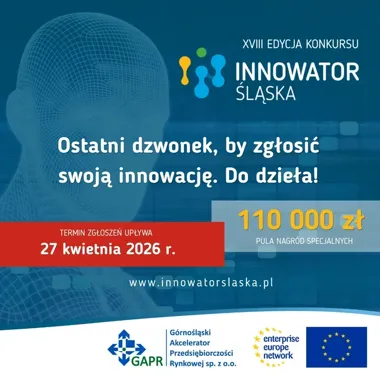 Innowator Śląska czeka na zgłoszenia, do zdobycia jest 110 tysięcy złotych