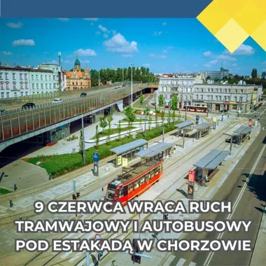 Estakada w Chorzowie znów pod ruchem. Autobusy i tramwaje wracają na trasy