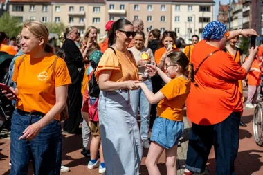 Pomarańczowy Rynek i taniec. W Bytomiu wybrzmiała godność